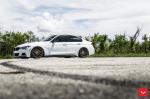 BMW 3-Series Sedan Alpine White on Vossen Wheels (VFS2) 2017 года